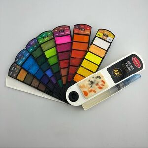 Portable Watercolor Paint Set with Brush